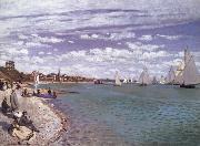 Claude Monet Regatta at Sainte-Adresse Sweden oil painting artist